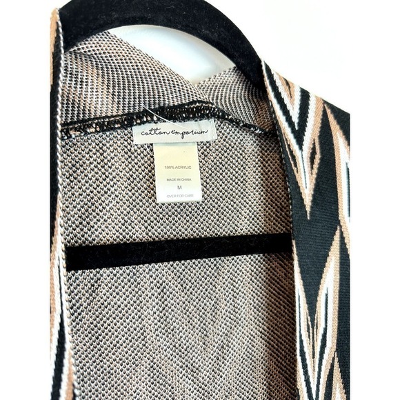 NWOT Cotton Emporium Western Print Cardigan size MED - Picture 2 of 6